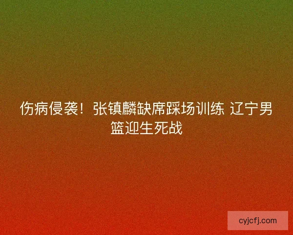 伤病侵袭！张镇麟缺席踩场训练 辽宁男篮迎生死战