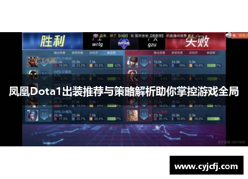 凤凰Dota1出装推荐与策略解析助你掌控游戏全局