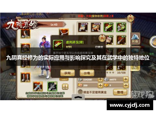 九阴真经修为的实际应用与影响探究及其在武学中的独特地位